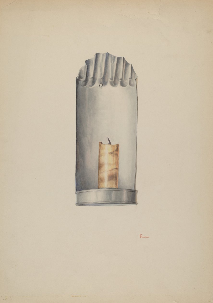 Gyertyatartó, c. 1940. alkotó: William Kieckhofel