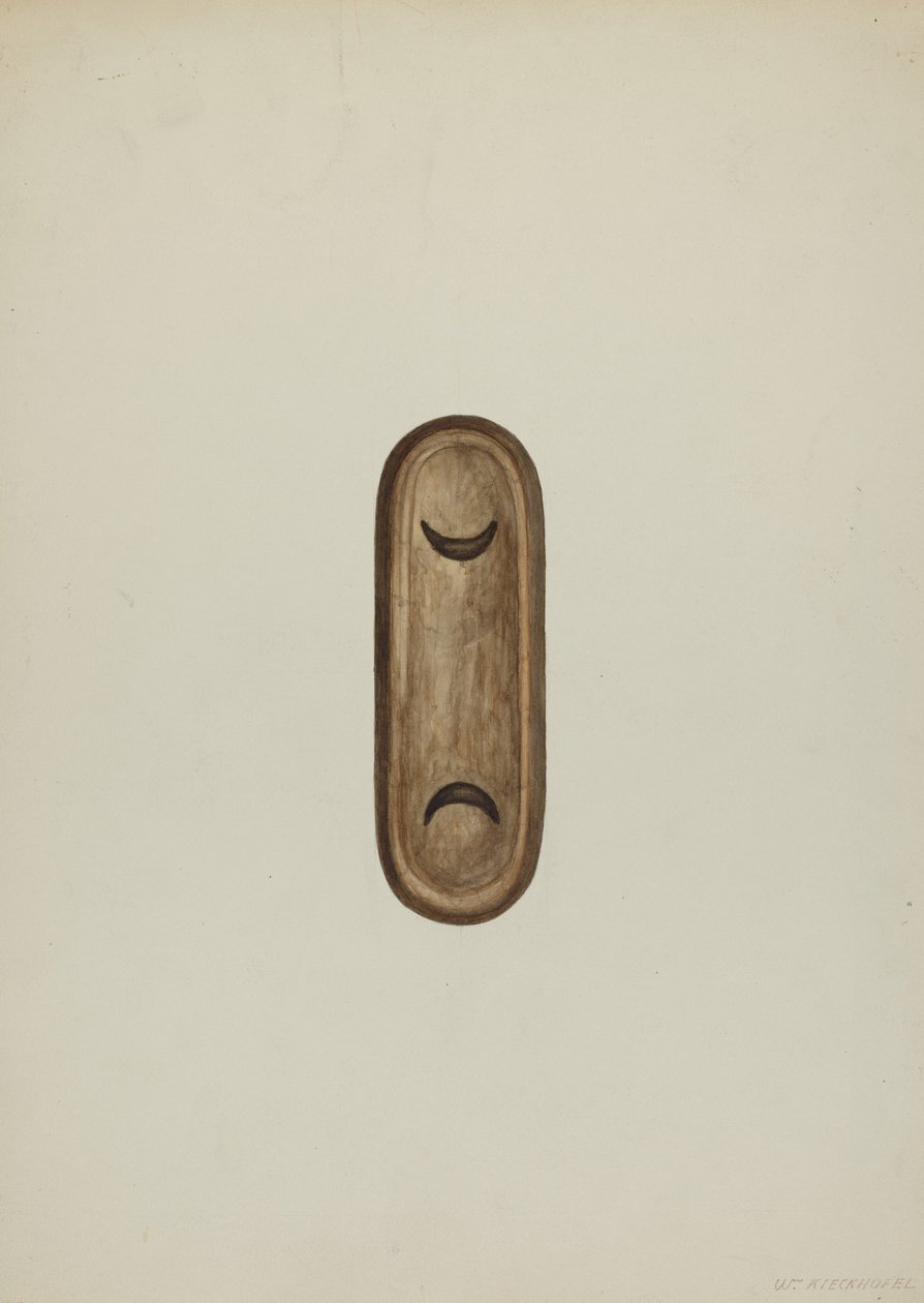 Részlet, Gyóntatószék eleje, 1937. alkotó: William Kieckhofel