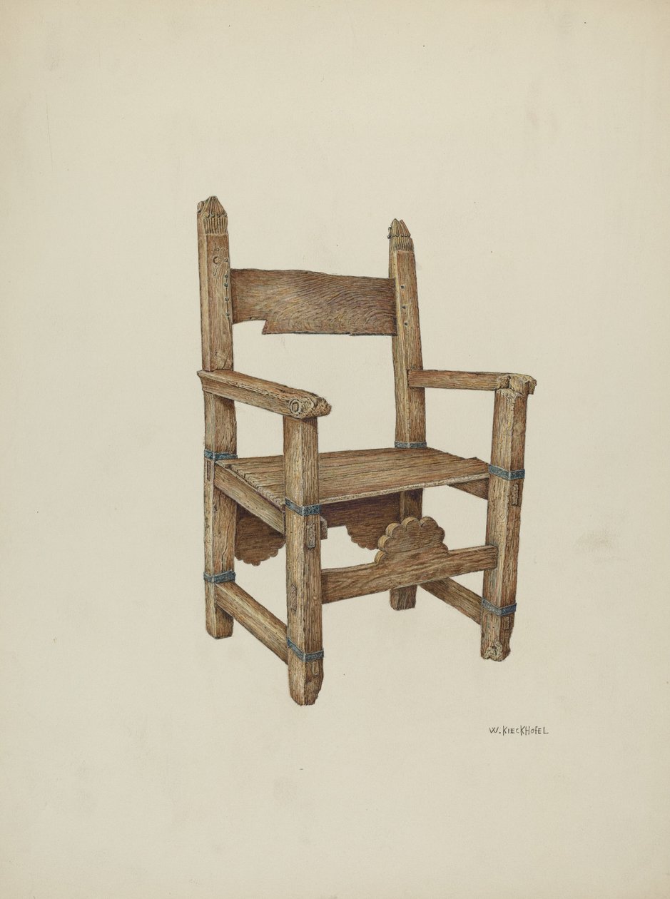 Szentélyszék, 1941. alkotó: William Kieckhofel