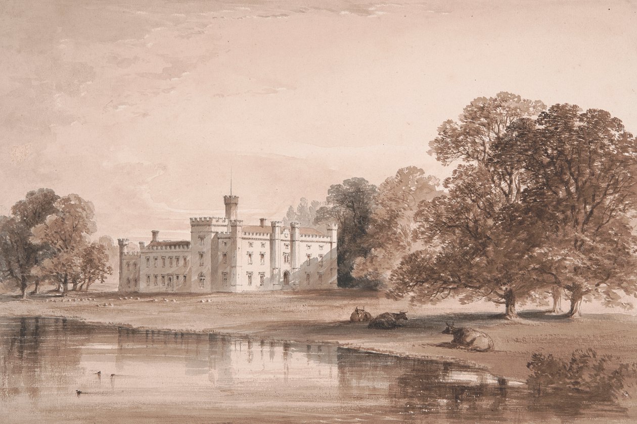 Chiddingstone hely, kilátás a tóra alkotó: William Knight