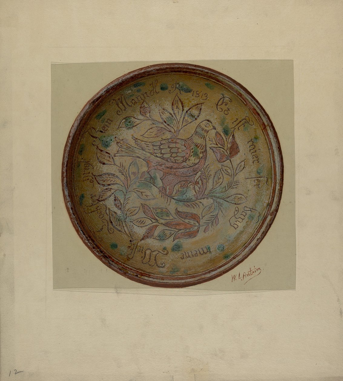 Pa. Német Tábla, c. 1937. alkotó: William L Antrim