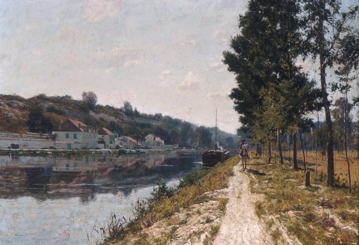 Banks of the Loing, kb. 1894-97. alkotó: William Lamb Picknell