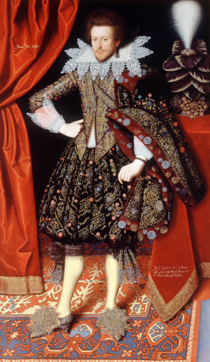 Edward Sackville 1613 körül (olaj, vászon) alkotó: William Larkin