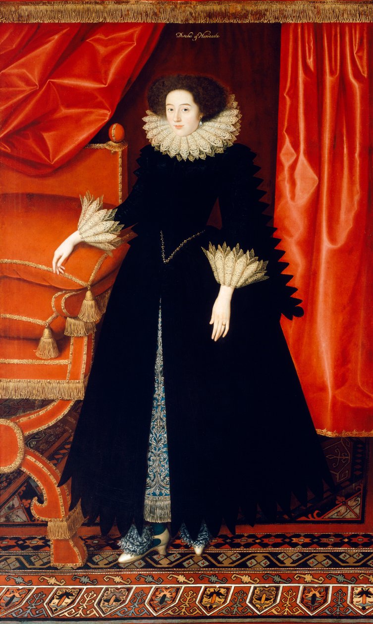 Elizabeth Bassett, Newcastle grófnője, 1615 alkotó: William Larkin