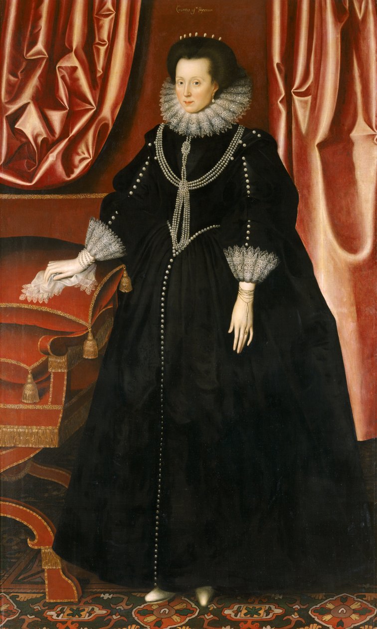 Elizabeth Drury, Exeter grófnője, 1615 körül (olaj, vászon) alkotó: William Larkin