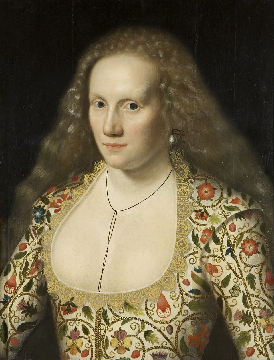 Egy ismeretlen hölgy portréja, 1615 körül (olaj, tábla) alkotó: William Larkin
