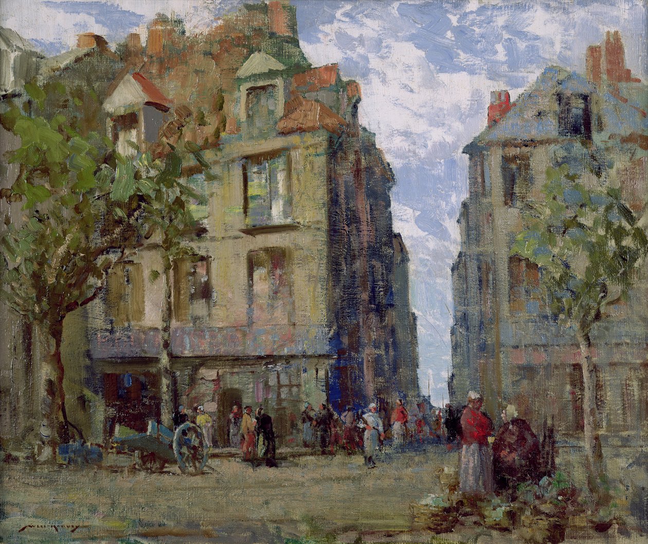 Kilátás Dieppe-ben (olaj, vászon) alkotó: William Lee Hankey