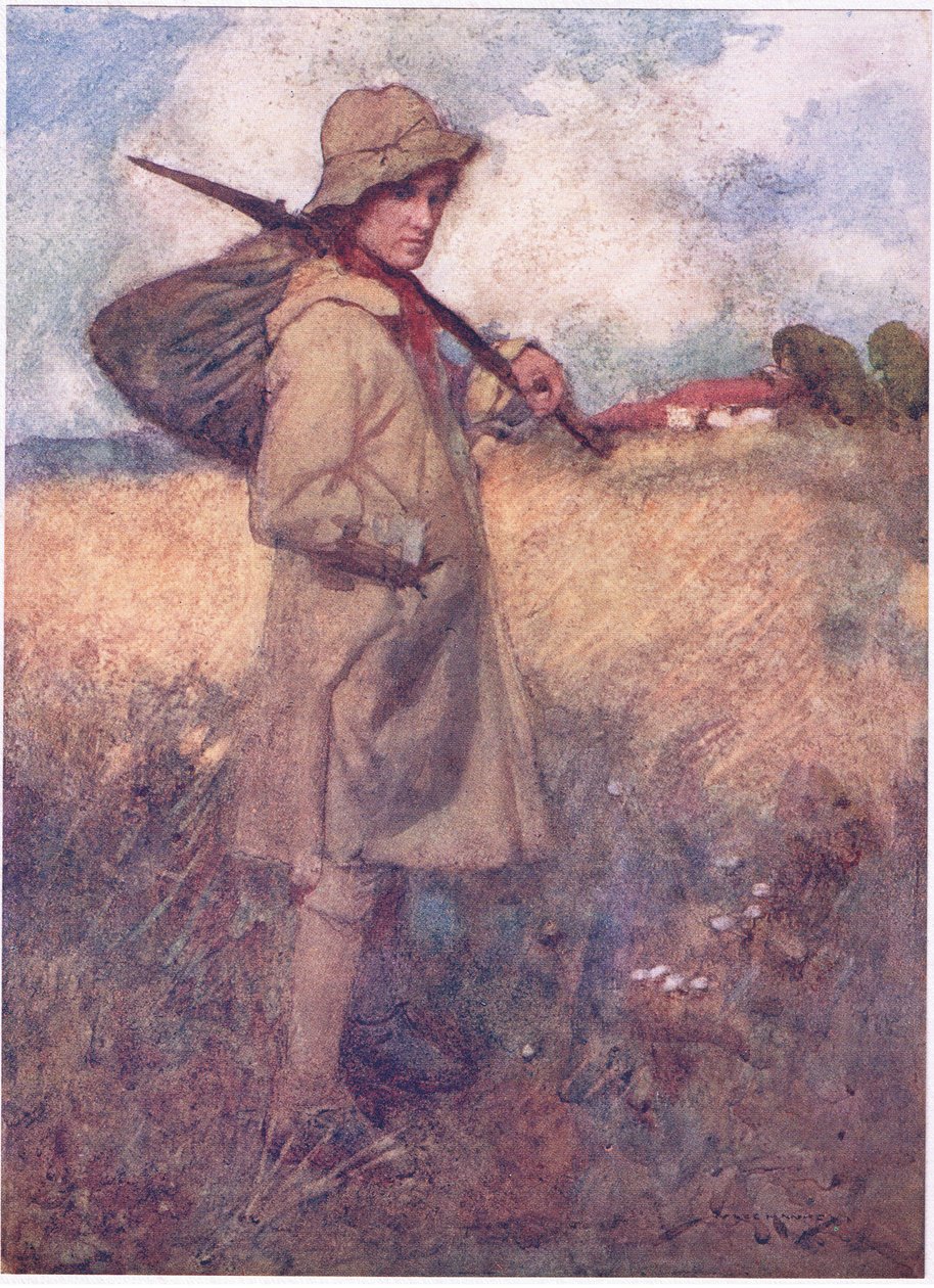 Volt idő, mielőtt Anglia gyásza elkezdődött, amikor minden földi rózsa megtartotta emberét (színes litho) alkotó: William Lee Hankey