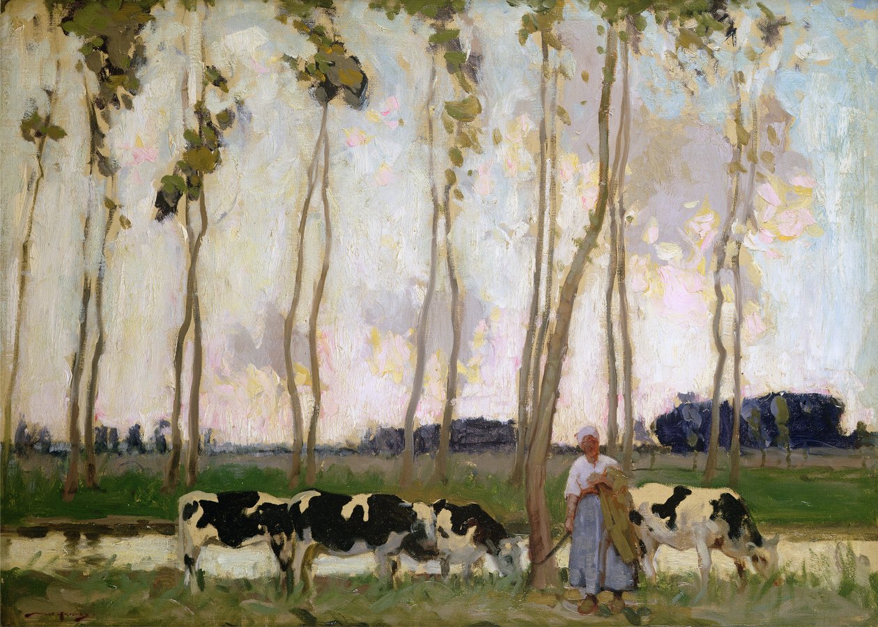 Breton táj (olaj, vászon) alkotó: William Lee Hankey