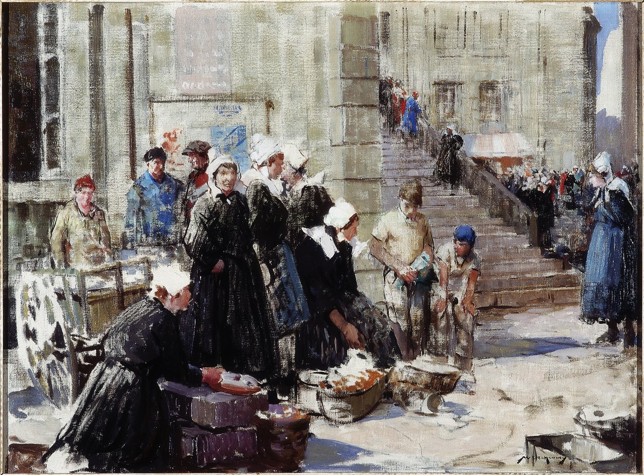 Vajpiac, Concarneau, 1939 körül (olaj, vászon) alkotó: William Lee Hankey