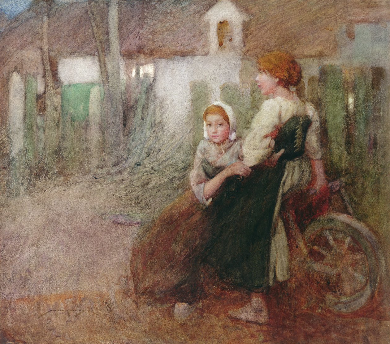 Esti fény (akvarell papíron) alkotó: William Lee Hankey