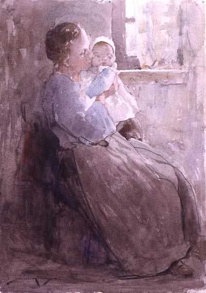 Julie és Louise (akvarell papíron) alkotó: William Lee Hankey