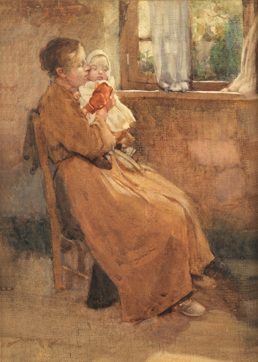 Fény a házban (akvarell papíron) alkotó: William Lee Hankey