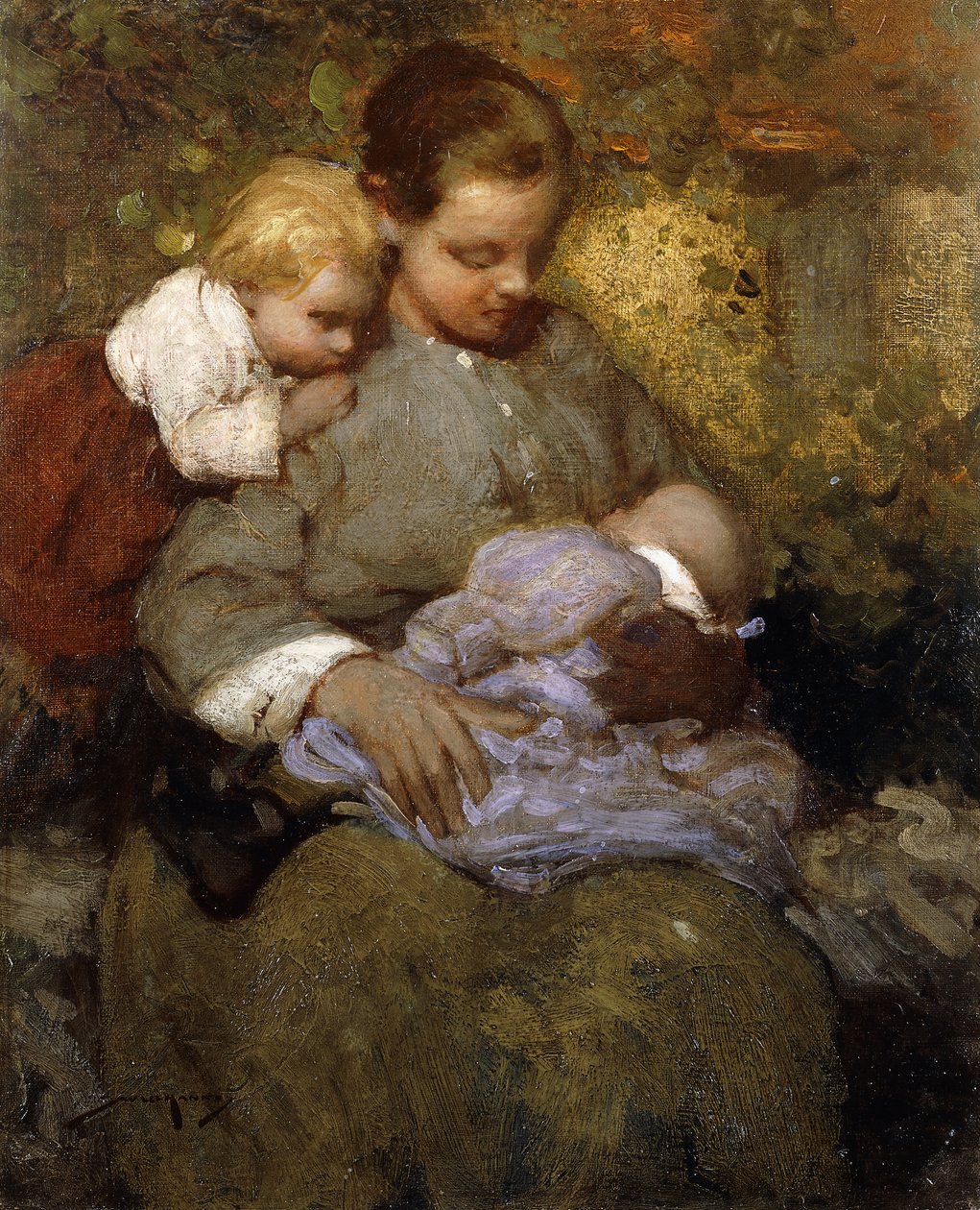 Anya és gyermek alkotó: William Lee Hankey