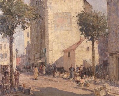 Kerámia és virágok, Dieppe alkotó: William Lee Hankey