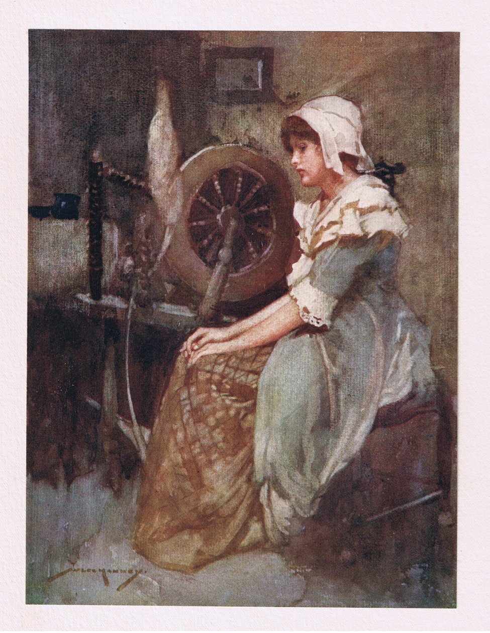 Meghagyta kerekét és vidéki barna köntösét (színes litó) alkotó: William Lee Hankey