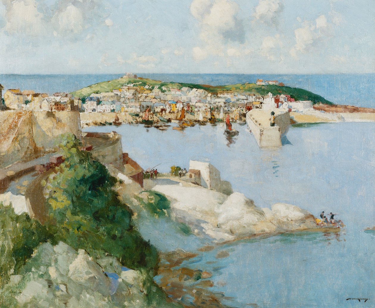 A kikötő, St Ives alkotó: William Lee Hankey