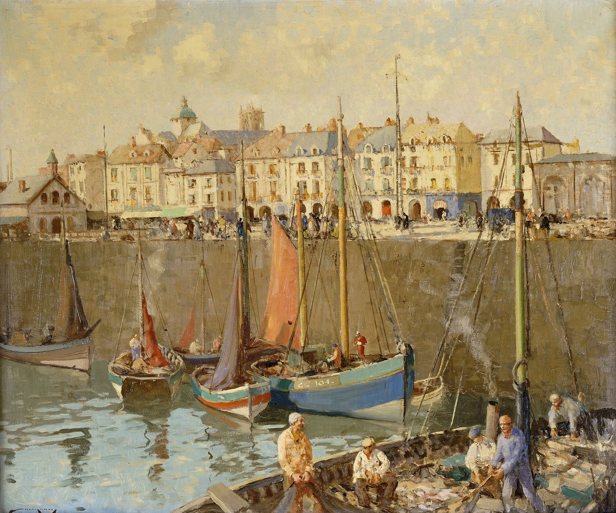 A Quai, Dieppe alkotó: William Lee Hankey