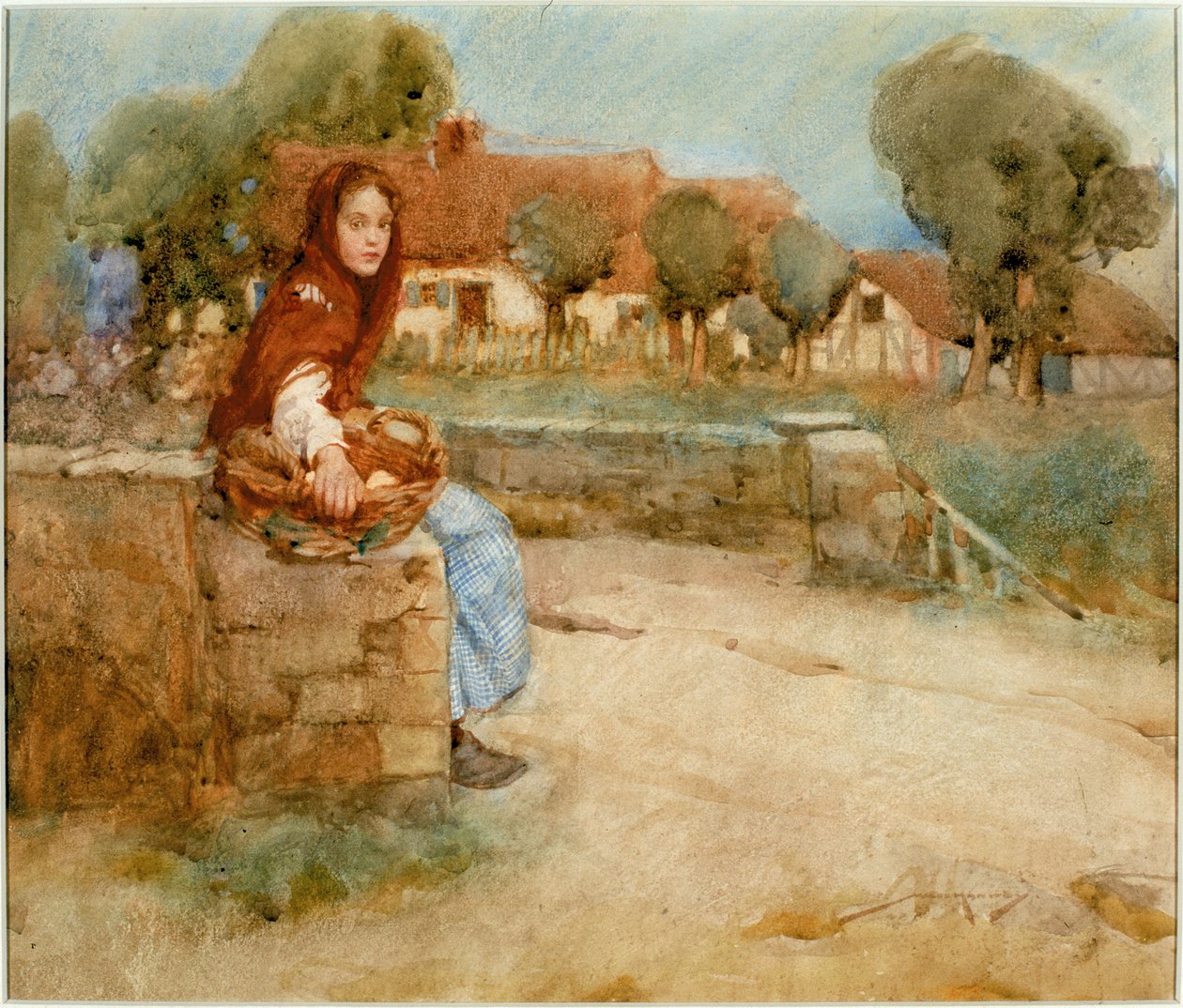 Az idő fiatal volt, 1903-1914 (akvarell) alkotó: William Lee Hankey