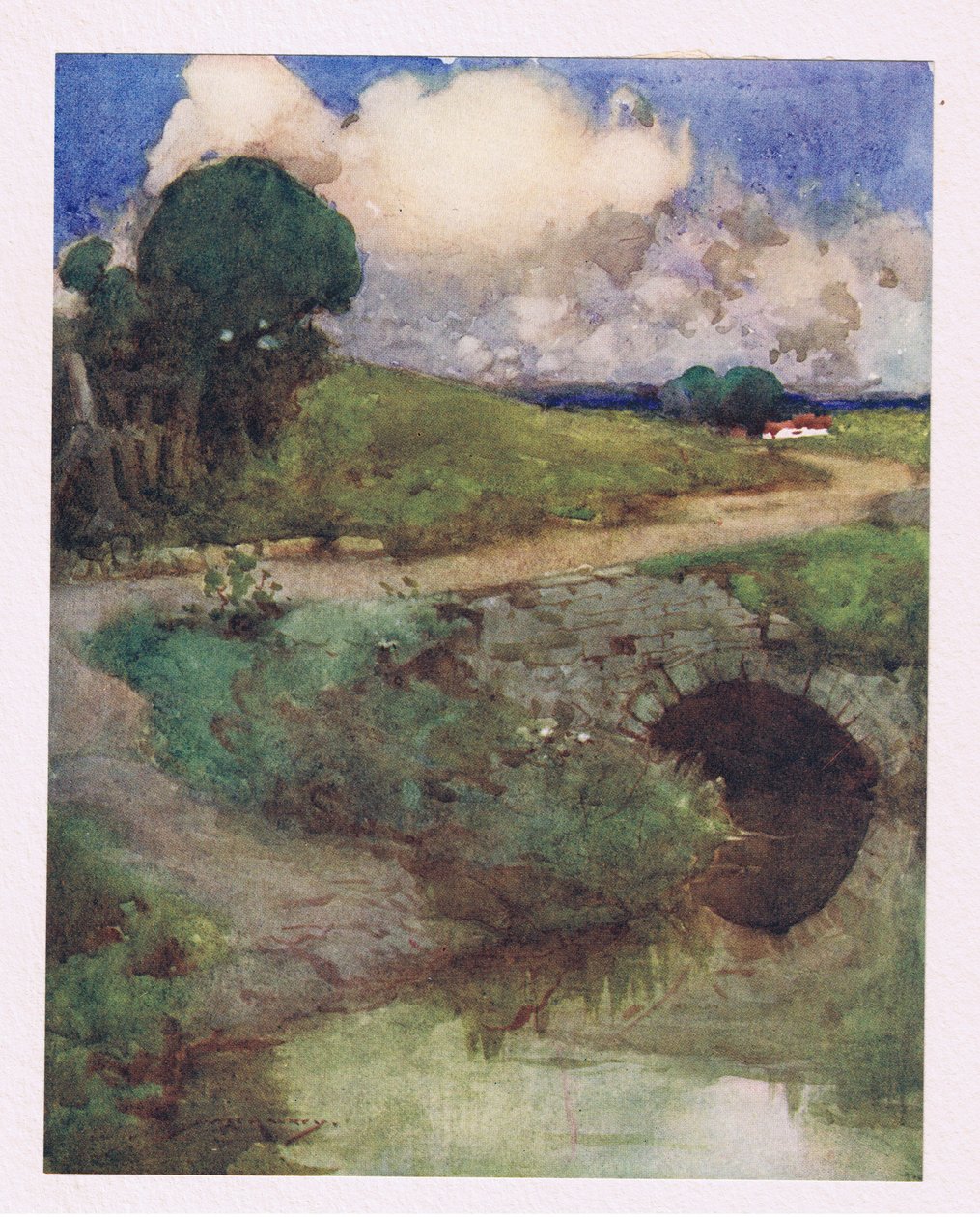 A hűsítő patak, a füves mellény zöld (színes litó) alkotó: William Lee Hankey