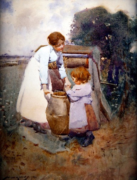 Két lány a kútnál alkotó: William Lee Hankey