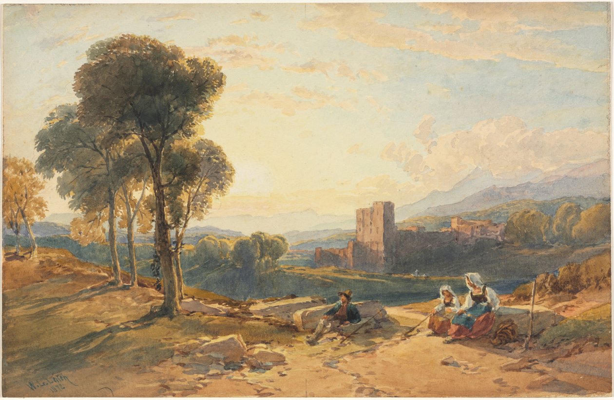 Táj, Olaszország, 1872. alkotó: William Leighton Leitch
