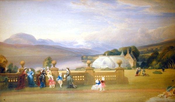 Mr. Muir kertje a Gareloch-on (akvarell papíron) alkotó: William Leighton Leitch