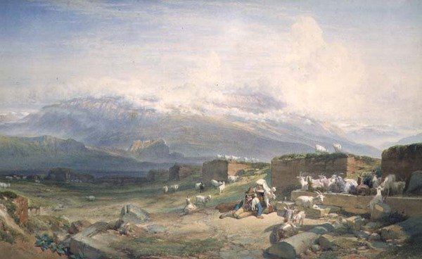 A római Campagna alkotó: William Leighton Leitch