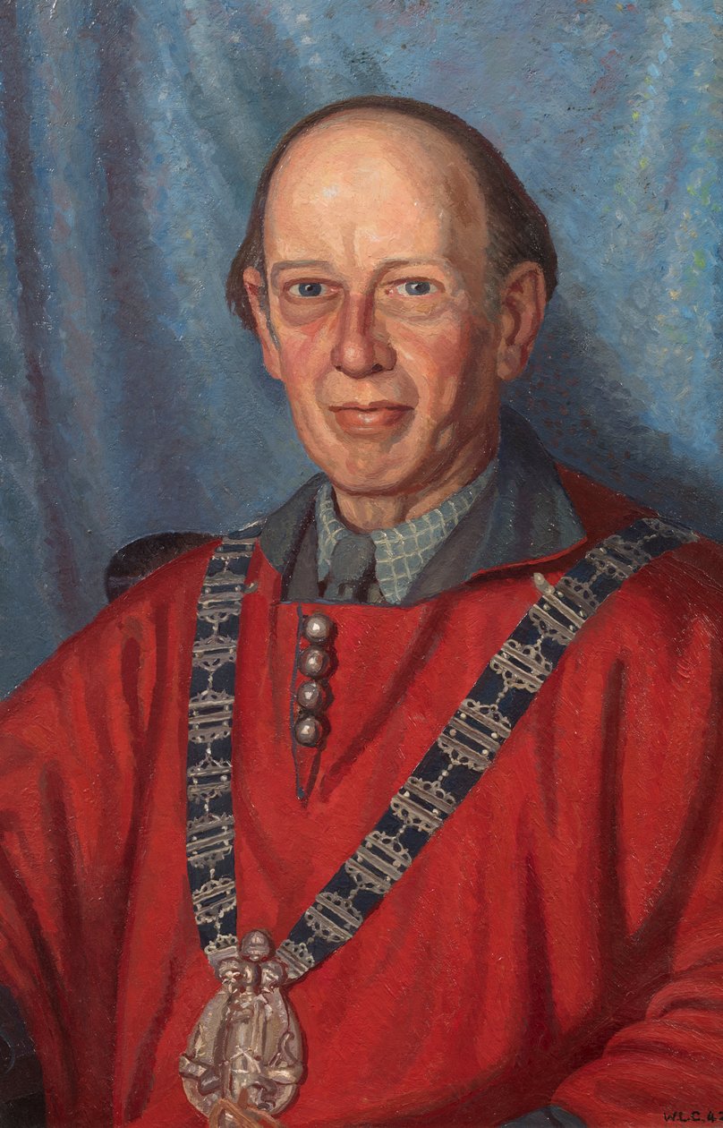 Percy John Delf Smith (1882-1948) művész és a Művészeti Dolgozók Céhének mestere 1941-ben (olaj, vászon) alkotó: William Lionel Clause