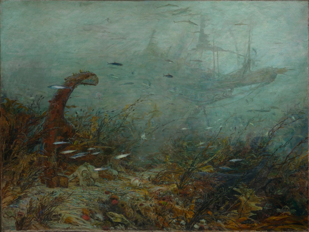 Davy Jones szekrénye, 1870-1920 körül (olaj, vászon) alkotó: William Lionel Wyllie
