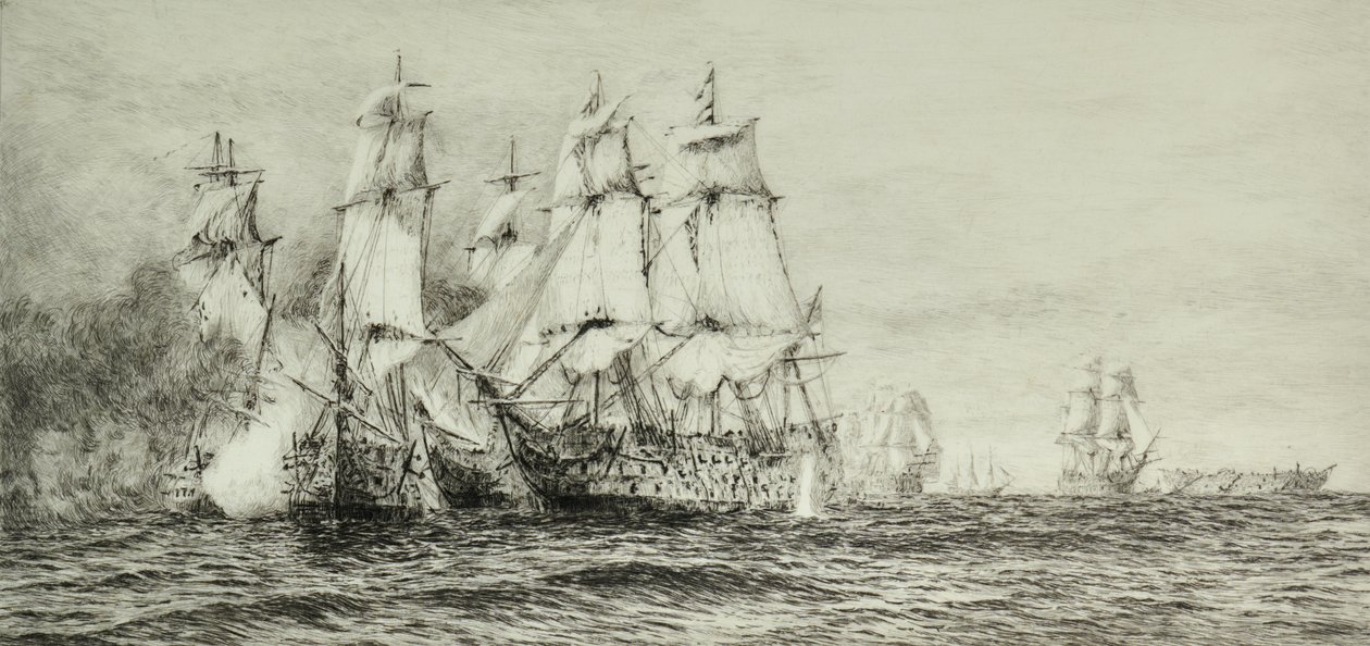 Tengeri tájkép alkotó: William Lionel Wyllie