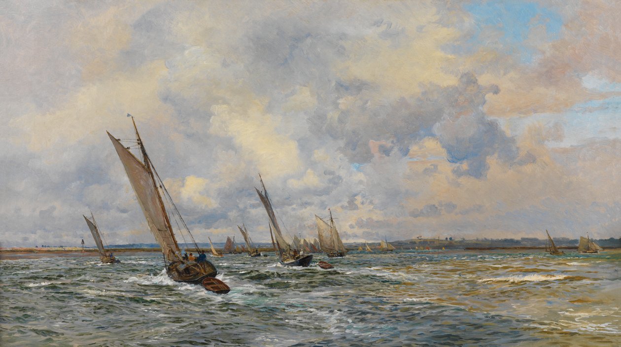 Garnélarák a szél felé (olaj, vászon) alkotó: William Lionel Wyllie