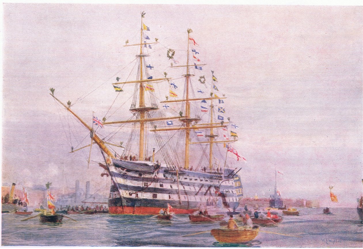 Trafalgar évfordulója alkotó: William Lionel Wyllie
