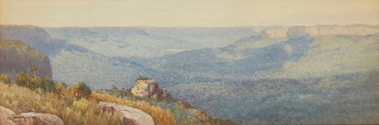 Kék-hegység (akvarell) alkotó: William Lister