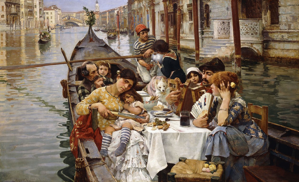 Egy velencei al freskó, 1885 alkotó: William Logsdail