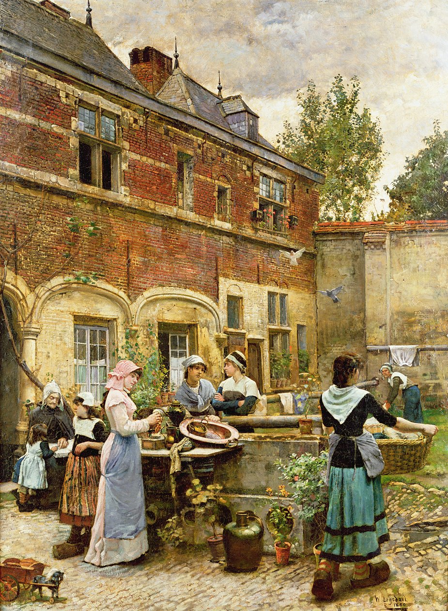 Alamizsnás házak, Antwerpen, 1880 alkotó: William Logsdail
