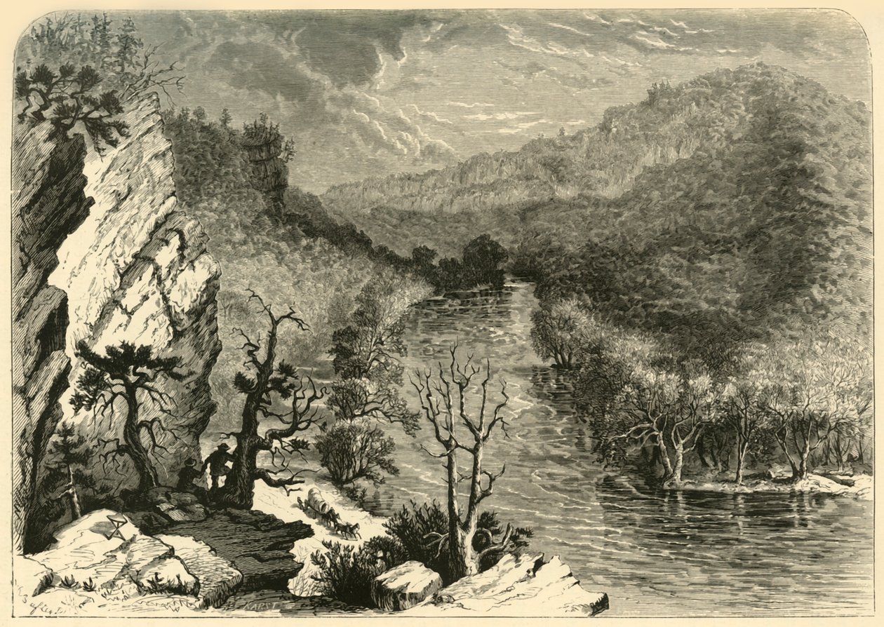"Petersburg Gap", 1872. alkotó: William Ludwell Sheppard