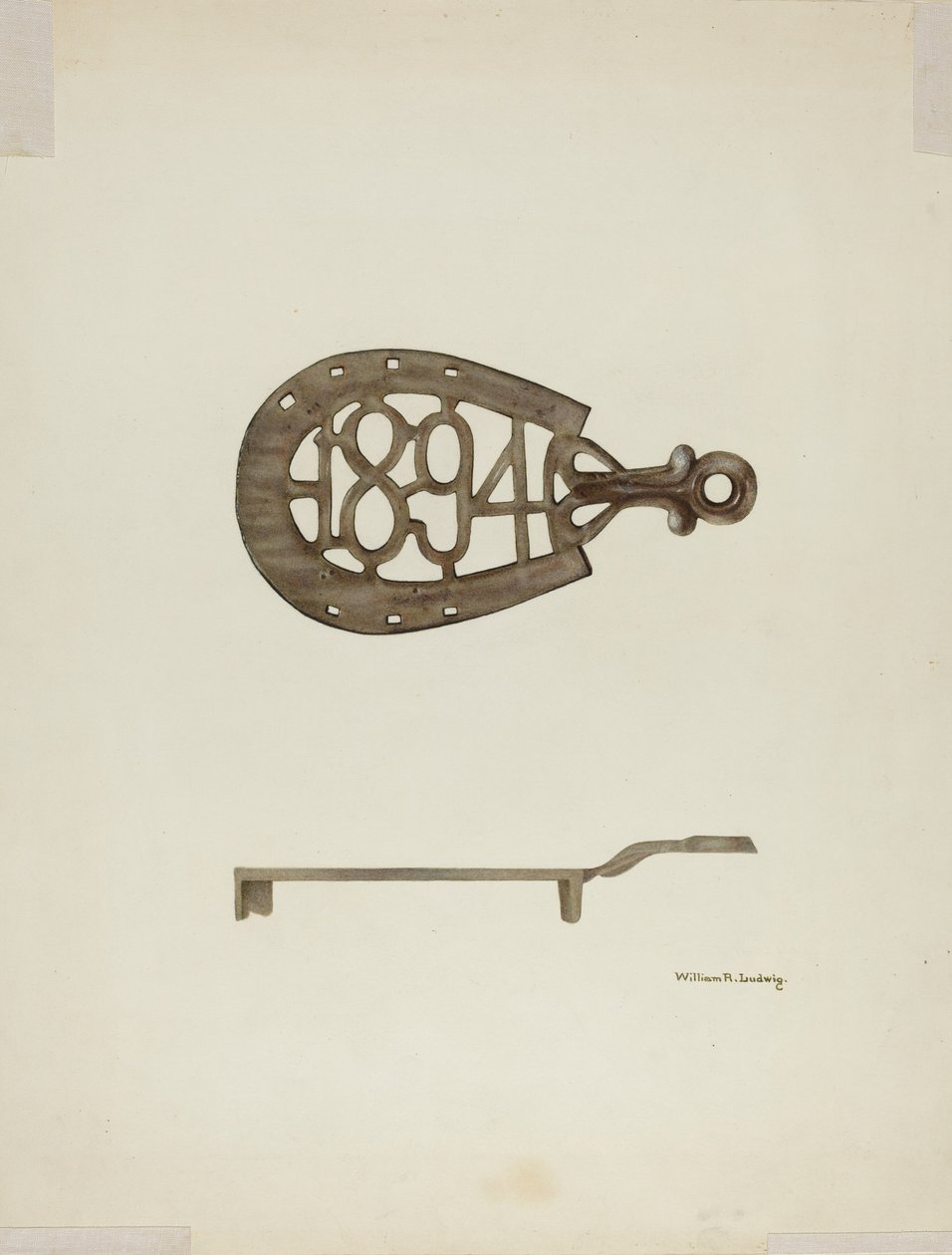 Trivet, c. 1939. alkotó: William Ludwig