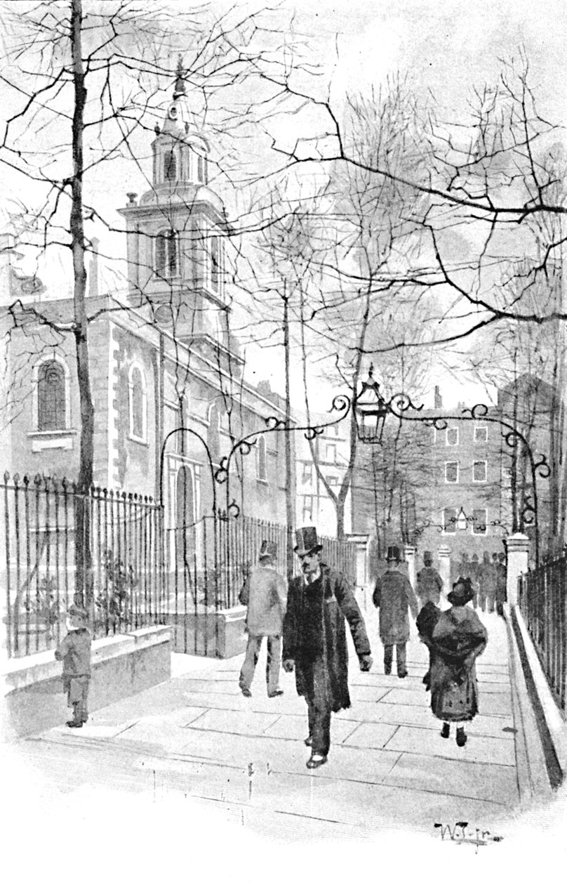 Aldermans Walk, Bishopsgate Street, 1891 alkotó: William Luker