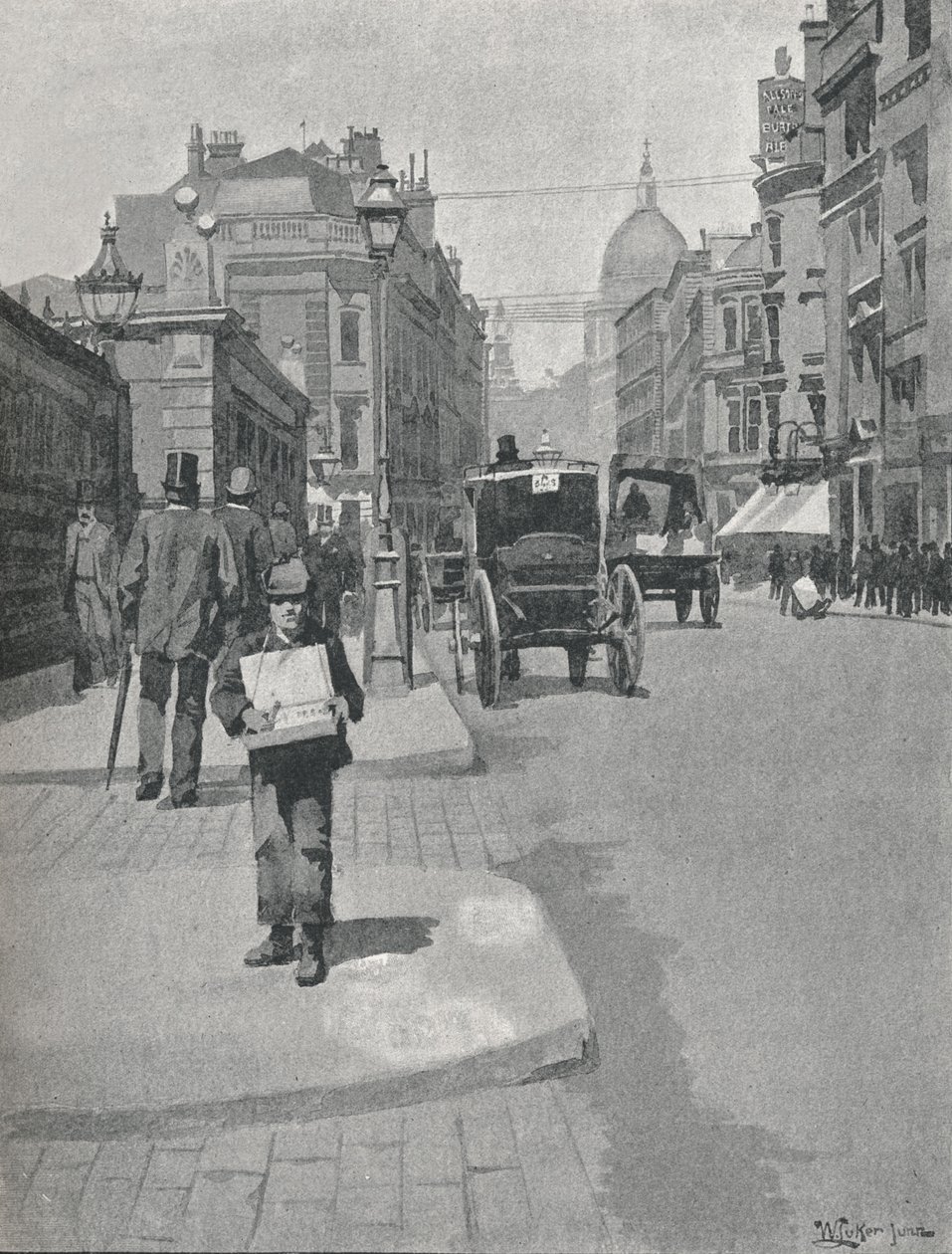 Cannon Street, 1891 alkotó: William Luker