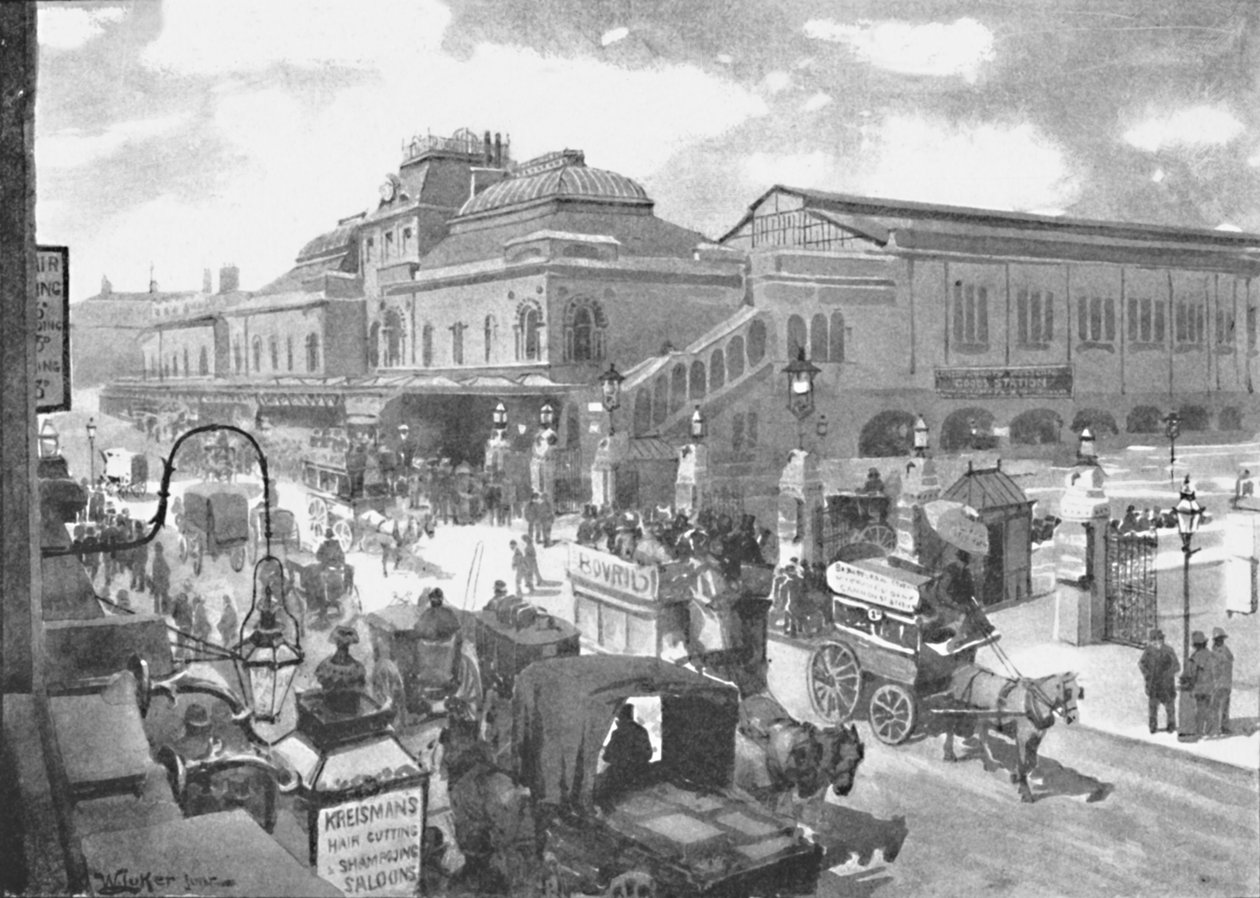 Liverpool Street állomás, 1891 alkotó: William Luker
