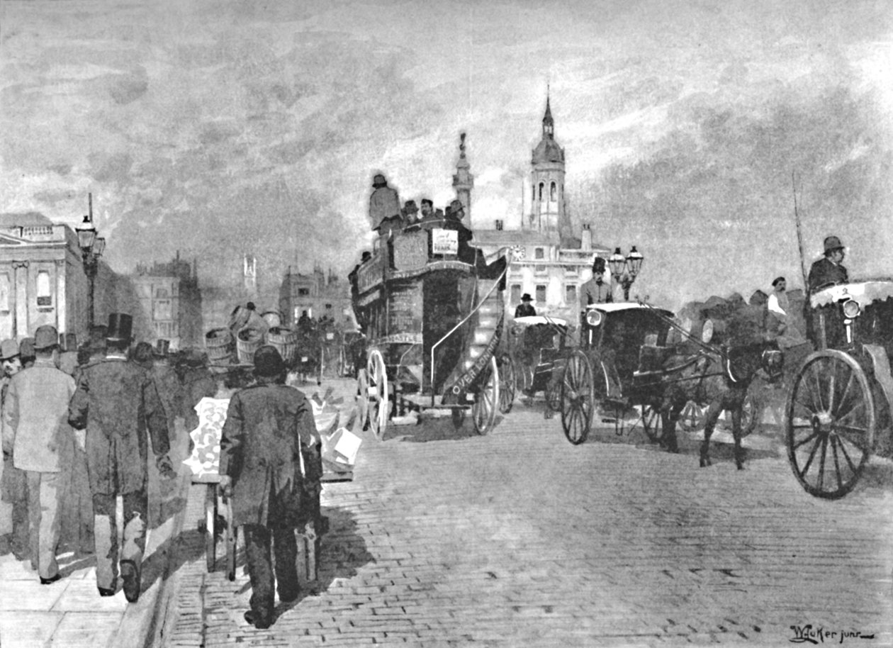 London Bridge – Going Across, 1891 alkotó: William Luker