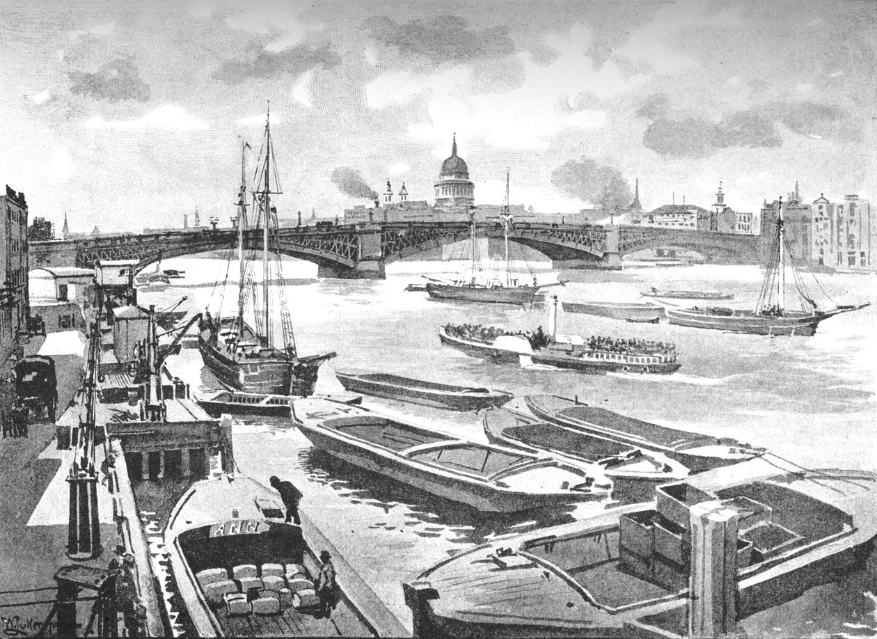 Southwark híd, 1891 alkotó: William Luker