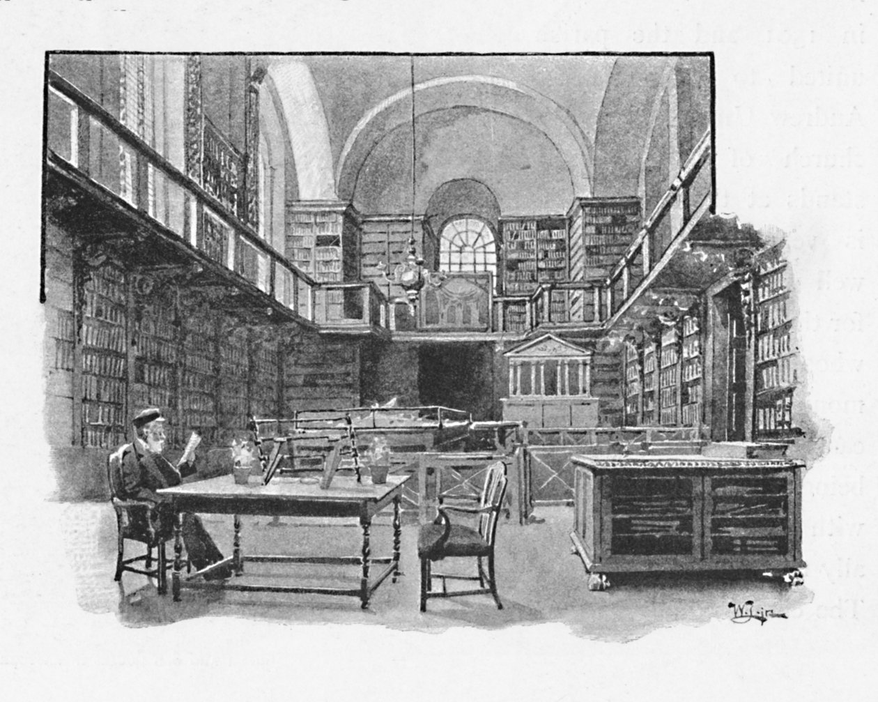 „A könyvtár, a Szent Pál-székesegyház”, 1891 alkotó: William Luker