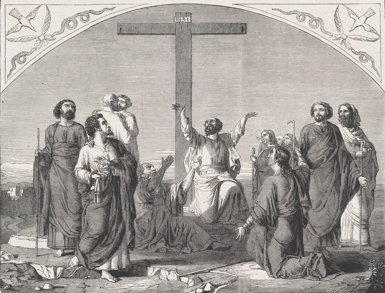 The Mission of the Apostles, az Illustrated London News-ból, 1865. október 30. alkotó: William Luson Thomas