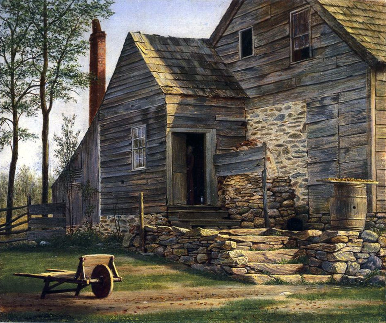 Egy Long Island-i tanya (olaj, vászon a panelen) alkotó: William M Davis