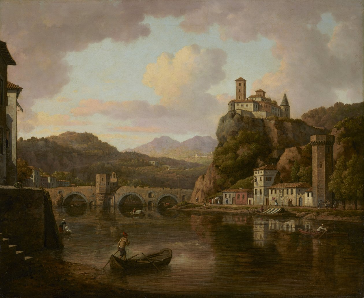 Kastély a Rhône-folyón, Franciaország alkotó: William Marlow