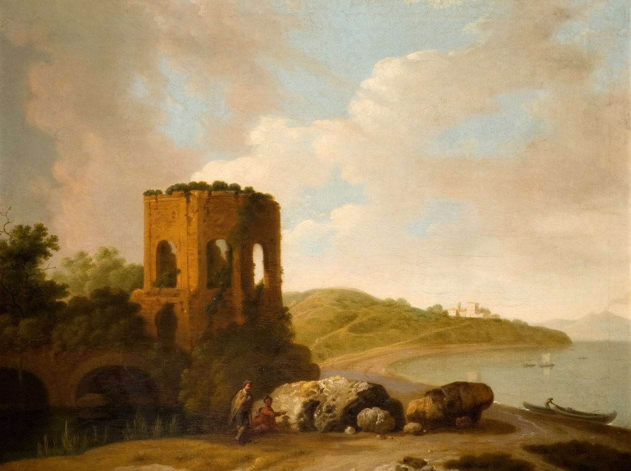 Vénusz temploma, Baiae-öböl, 1800. alkotó: William Marlow