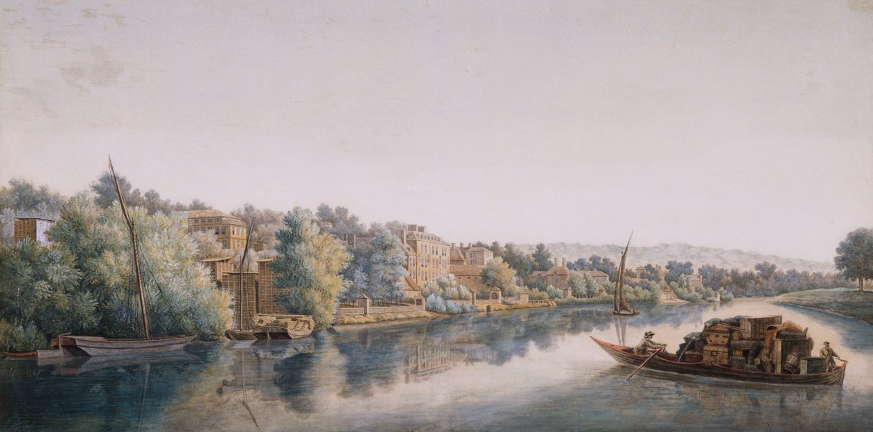A Temze Richmondban, 1770-1780 alkotó: William Marlow