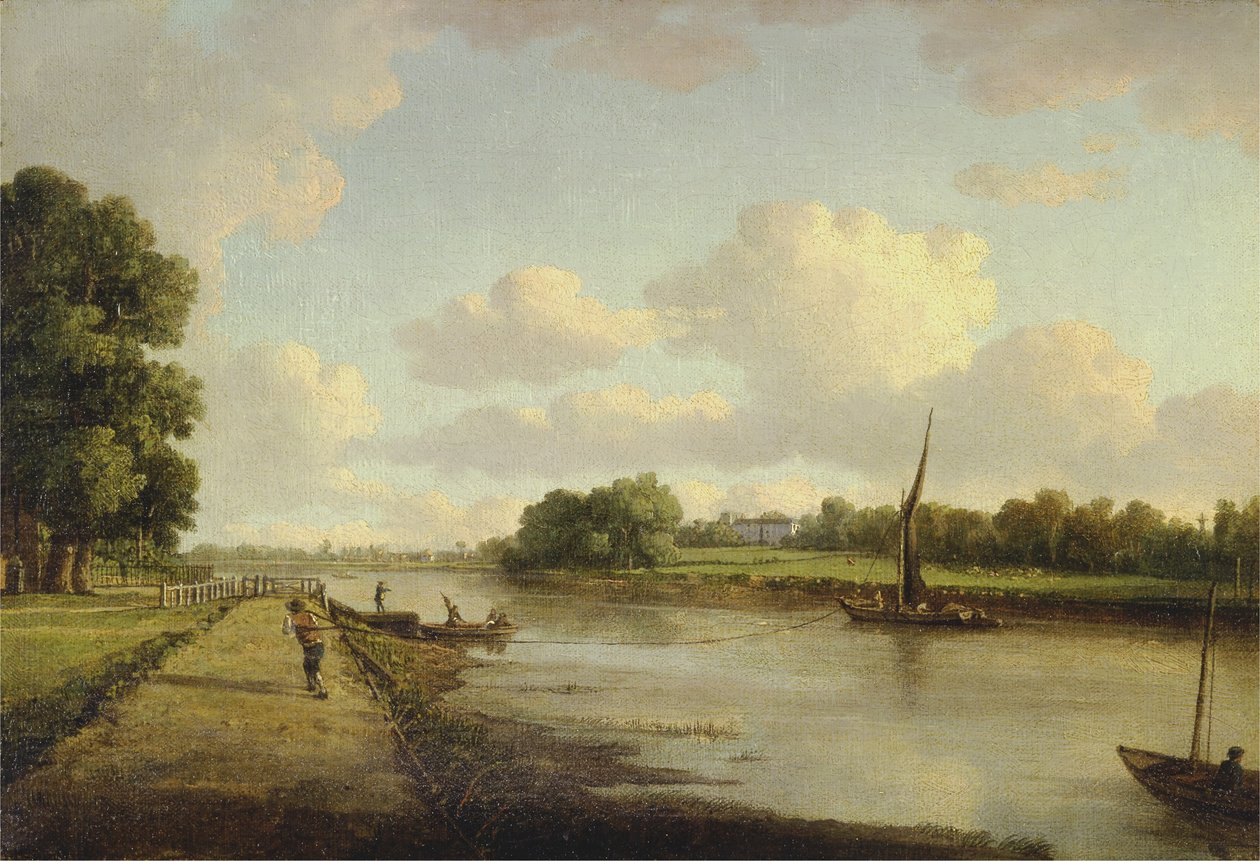 Kilátás a Temzére Richmondban (?), 1776 körül (olaj, vászon) alkotó: William Marlow